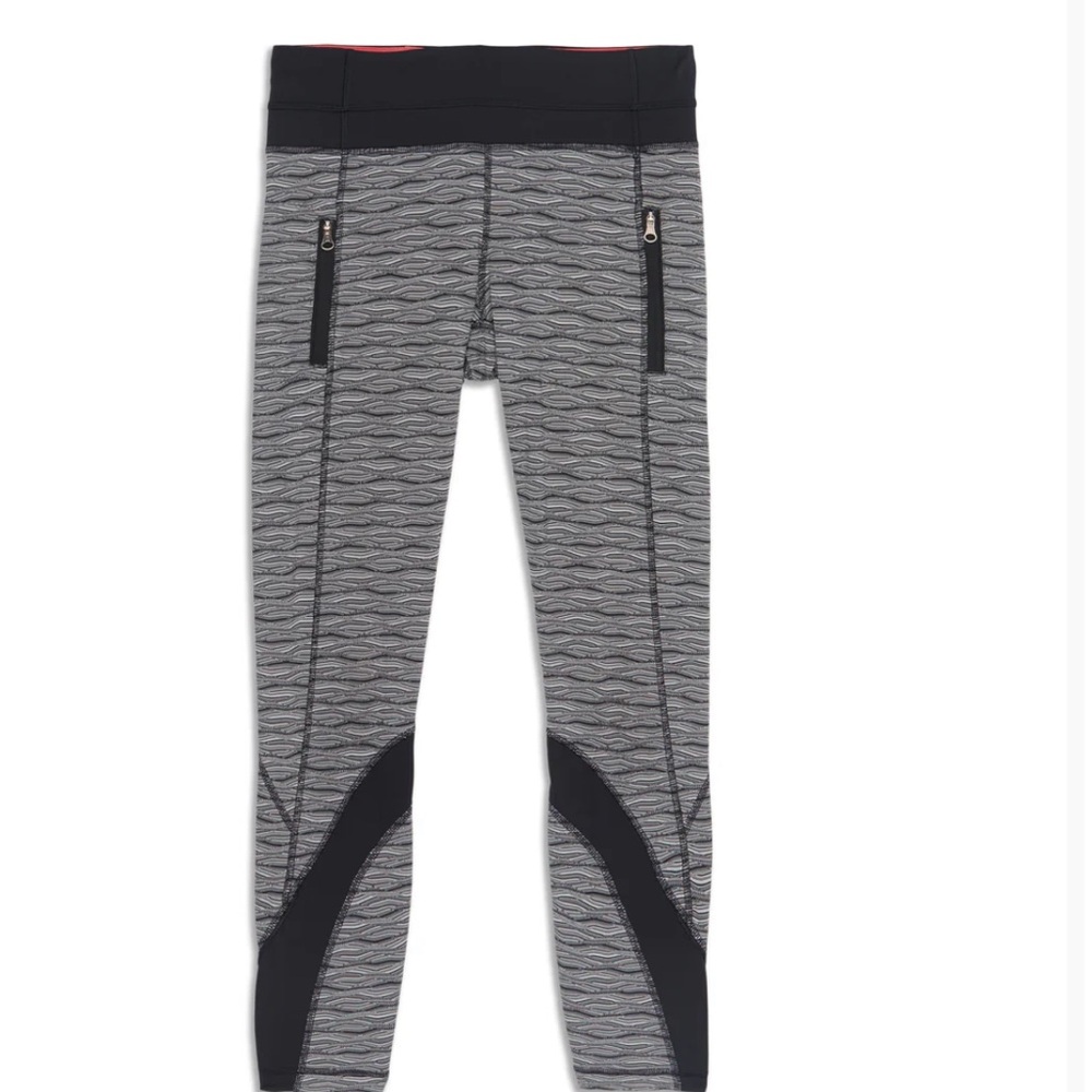 Lululemon Inspire  Legging Womens 10 Black Gray
Textured Wave Luxtreme